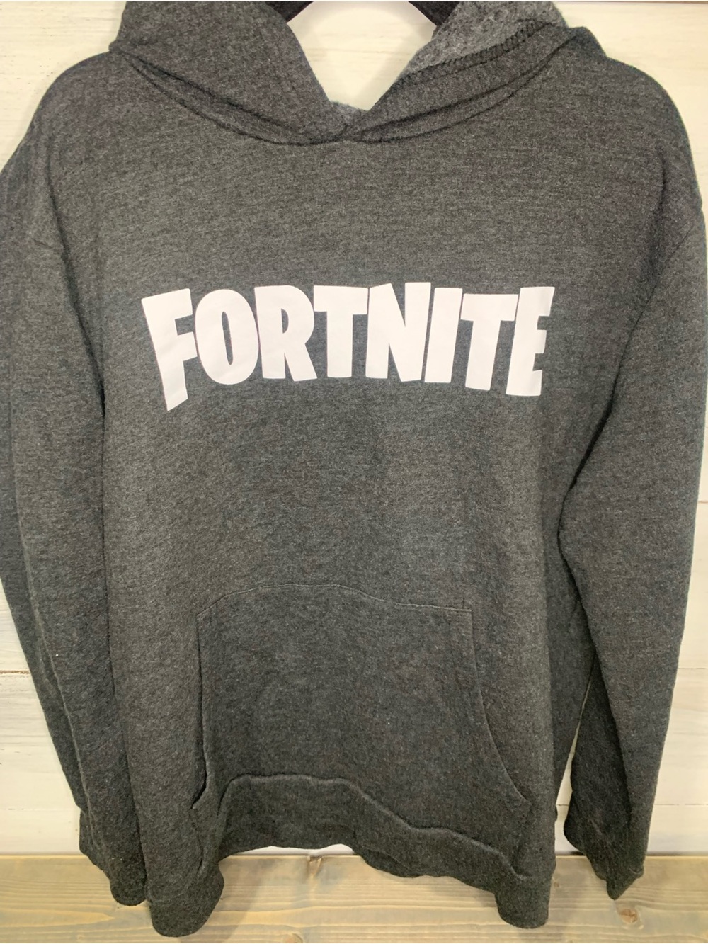 Fortnite Kids Gray Pullover Hoodie